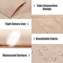 QSLS Set Tenda da Sole per Copertura per Tettuccio di Ricambio per Altalena, Copertura Superiore per Sedile A Baldacchino Impermeabile + Copertura per Sedile Altalena,Beige,195 * 125 * 15cm