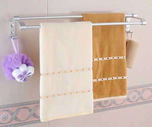 MBYW moderno minimalista portasciugamani portasciugamani da bagno portasciugamani doppio in alluminio ossidato porta asciugamani doppio porta asciugamani adatto per bagno, camera da letto, cucina