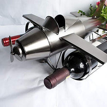 FAGavin trasportare tre bottiglie di vino e vino rack metallo artigianato decorazione casa aereo vino rack 42 × 36 × 20 cm