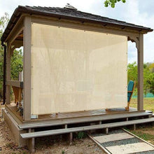 Frilivin Tenda Parasole in Rete per Proteggere la Privacy, Resistente al Calore, Protezione UV del 90%, per Gazebo, Patio, Giardino, Serra, fienile, Recinzione, Colore Beige (2x4m)