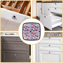 Hearts stripes and dots Pomelli per Porta Set di 4 Pomelli per Mobili Manopole per Cassetti Cucina Armadio Vetro