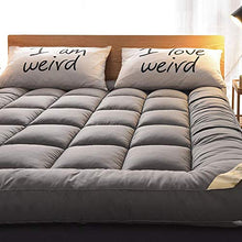 WANG Materasso Futon, Tappetino Tatami, Materasso Pieghevole in Eco-Cotone Memory, Schiuma con Cinghie Materasso Futon Antiscivolo Tradizionale Giapponese Campeggio da Viaggio, A: Grigi