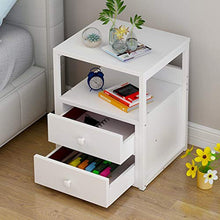 Comodino Moderno Minimalista Mini Armadietto Camera da Letto Nordico Moderno Piccolo Armadietto Cuscinetto 300KG-50x35x40cm FANJIANI