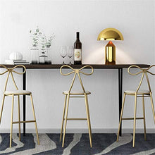 GYPPG Barstools Bar Stool Backrest Footrest Counter Chairs Cafe Kitchen Leisure Dining Faux Leather Upholstered Living Room Gold Metal Legs Creative Simple Dressing Chair