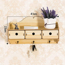 LYM &ripiano di stoccaggio Scaffale di stoccaggio delle Chiavi, griglia di stoccaggio della Parete Decorativa dell'entrata fissata al Muro Scaffale di Finitura (Color : 2#)
