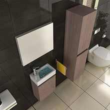 Bagno mobili/base & Water & su armadio & specchio/colore: marrone