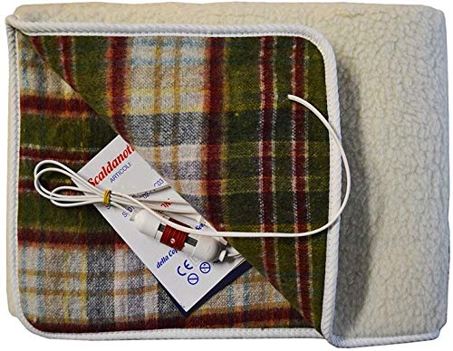 Scaldanotte MAXI copre tutto il materasso LANCALOR Made in Italy 100% Lana Vergine Merinos Garanzia 5 Anni (SINGOLO 1 PIAZZA (190cm x 80cm))