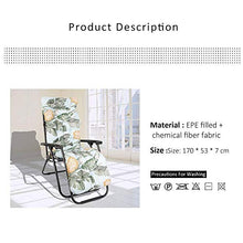 Cuscino per Sdraio da Giardino Cuscino Sdraio Imbottita Relax con Cappuccio Antiscivolo Hawaiano Stile per Salotto Sala Spiaggia Giardino (verde)