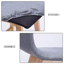 XHCP Mobili Soggiorno Sgabelli Sgabelli da Bar in Legno Sedie da Pranzo Imbottite con Schienale ergonomico Sgabelli da Bar per Cucina/Pub | Coprisedile Verde Staccabile | Gambe sgabel