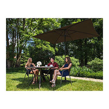 Uniprodo Ombrellone da Esterno Ombrello da Giardino Uni_Umbrella_SQ2030BR (Marrone, Rettangolare, 200 x 300 cm, 180 g/m2)