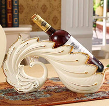 FAGavin Decorazione Europea del Mobile del Vino Soggiorno Creativo Moderno Regalo Cremagliera Decorazione della Casa Pavone in Ceramica Trasferito A Casa Nuova Vino Rosso