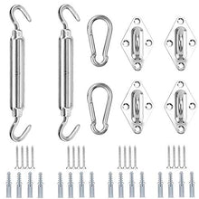 YUESEN Kit di Fissaggio per Vela da Sole Kit di Fissaggio e Installazione, Acciaio Inossidabile Kit di Installazione per Vele Parasole e Tende, Tenda Parasole di Fissaggio