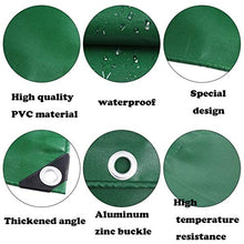 MTYLX Outdoor Multifunzionale Incatramata, Durevole Foglio Qualità Terra Impermeabile Della Copertura Del 550G / M² Crogiolo Di Automobile Del Tetto Della Copertura Della Pioggia Roulotte Tenda Verde