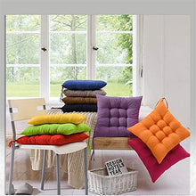 Pillowcase Cuscino per Sedia da Pranzo, Cuscini per Interni ed Esterni, Cuscino per Sedia Imbottito con Cravatta, Cuscino per Sedia da Giardino, Cuscino per Sedia da Pranzo 40x40 cm (Rosso) 2 X
