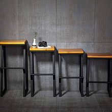 Sgabello Sedia Poggiapiedi di Legno Solido Bar Stool Retro Restaurant Metallo di Alta Sgabello Tempo Libero Ferro Battuto Cafe Tea Shop Bar Sgabello Sedia Designer QAF1010 (Size : Hight: 85cm)