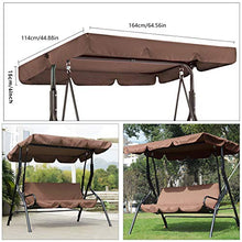 Tettuccio Di Ricambio Per Sedile Altalena, Tenda Da Sole Per Sedia A Dondolo, Copertura Superiore Impermeabile Per Sedia A Dondolo E Copertura Per Sedile Altalena, Per Patio Da Giardino,164*114*15cm