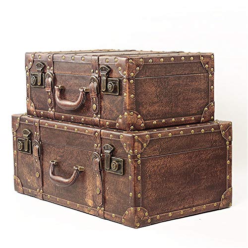 QiHaoHeji Cassettiera con Cassetti Monili di Legno Keepsake Scatole Treasure Chest Decorativi for Bambina Bambino Regalo Decorazioni for La Casa Armadio di Stoccaggio unità Camera da Letto