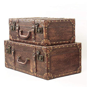 QiHaoHeji Cassettiera con Cassetti Monili di Legno Keepsake Scatole Treasure Chest Decorativi for Bambina Bambino Regalo Decorazioni for La Casa Armadio di Stoccaggio unità Camera da Letto