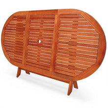 Casaria Tavolo da Giardino in Legno Pieghevole Alabama Certificato FSC 160x85cm Tavoli da Esterno