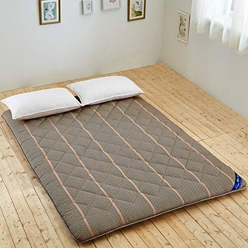 Lovehouse Cotone Premium Materasso Pad, Anallergico Trapuntato per Letto, futon Tradizionale Giapponese Tatami Mat Sleeping 100x200cm(39x79inch) Earthen