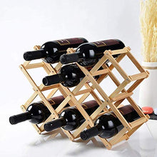 HZWLF Scaffali Portabottiglie in Legno Ornamenti Decorazioni per cucine Soggiorno Elegante e Pratico Stoccaggio Natale