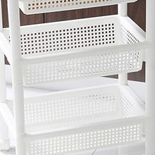 &ripiano di stoccaggio Scaffalature Multifunzione Home Soggiorno 3 strati Con Ruota Mobile Portabottiglie Cucina Verdura Portabibite Cestino Bianco Scaffale di finitura