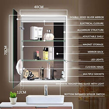 Armadio A Specchio per Bagno con Specchio Luminoso A LED Armadio per Specchio A Specchio per Bagno Armadio A Specchio per Bagno Armadio A Muro per Montaggio A Specchio Interruttore Sensore Luci