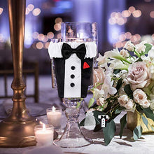 Toyvian 2 Pezzi Copri Bottiglia di Vino per sposi - Bottiglia di Vino vestita per Matrimoni
