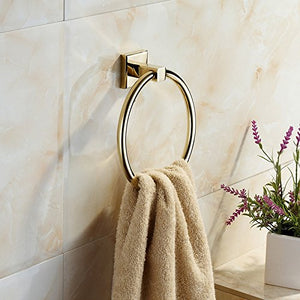 MBYW moderno minimalista portasciugamani portasciugamani da bagno portasciugamani in rame europeo creativo anello retrò oro rosa antico accessori bagno ciondolo adatto per il bagno