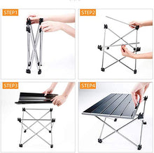 Tavolo da Picnic all'aperto Tavolo Portatile Pieghevole, Tavolo da Picnic Portatile a casa, Tavolo da Campeggio all'aperto per Barbecue all'aperto di Viaggio BBQ Party Table (Color : Blue)