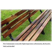 Panca da Giardino In Cortile Panchine da Esterno,Panchina In Legno Massello Anticorrosivo Panchina Relax Con Schienale Sedia da Portico,Può Ospitare 2-3 Persone,Panchina Ingresso / Prato