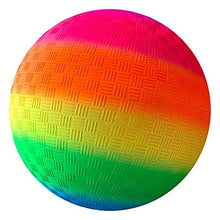 Palla per sport all'aria aperta, palla giocattolo per bambini, palla da gioco arcobaleno da 8,5 pollici per bambini Kickball rimbalzante in PVC morbido per parco nel cortile e divertimento all'aperto
