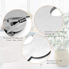 Yisscen Fermagli per tovaglie acciaio inossidabile, pesi per tovaglie con clip in acciaio, fermagli per tovaglie, ideali per la decorazione di matrimoni in giardino di famiglia, argento (8PCS)