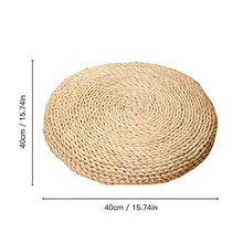 PoeHXtyy Paglia Piatto Sedile Cuscino Tatami Pavimento Cuscino Pouf Mat Vimini Mat futon Piatto Meditazione Zen Cuscino