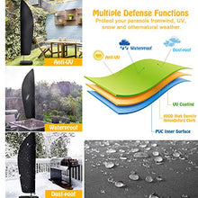 Copriombrellone Copertura 265cm,Copertura Ombrello da Esterno Oxford,Parasol Cover per Giardino,Fodera Protettiva per Ombrellone,Telo Copri ombrellone Impermeabile,Copertura per Ombrellone Anti-UV