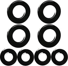 ZSWQ Sedie Anti gravità Corda Sedia A Sdraio Ricambio Corda, per Sedie Zero Gravity, Sedie da Giardino, Sdraio da Esterno, 8PCS (Nero)