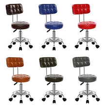 bdb Set di 2 Sgabelli da Bar in Metallo ， Sgabelli da Bar Alti ， Sgabello Girevole Sedia da Bar con Carrucola ， for Cucina Interna Patio Esterno mobilia (Colore : Brown with backrest)