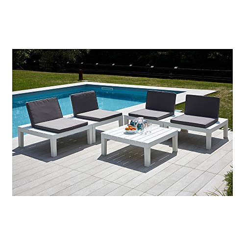 IPAE-PROGARDEN SPA Set API Bianco C/Cuscini