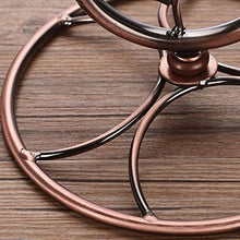 Cremagliera del Vino Calice Cremagliera A Testa in Giù Cremagliera Gioielli Armadietto del Vino (Color : Brown, Size : 32.5 * 25.5CM)
