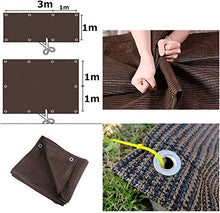 Vele parasole LQ dello Schermo for Balcone Patio Outdoor Sun Shades - Permeabile Durevole Cacao Rettangolare - for Yard Garden Outdoor Struttura e attività - Canopy Tenda (Size : W 90 x L 360-cm)