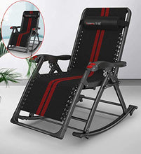 SHUAIIJUAN Sedia per il tempo libero domestico Rocking Chairs for adulti Sdraio reclinabile Sedie regolabile reclinabile Sedia pieghevole esterna del giardino sedia di svago for Patio, campeggio, spia