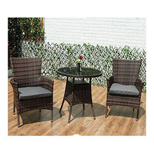 HLZY Tavolo in Vimini in Rattan mobili in Patio e Set s Patio Mobili da Giardino Tavolo e sedie Set Set di tavolino da caffè con Conversazione per Giardino all'aperto a Bordo Piscina