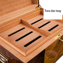 Caishuirong Cigar Box di stoccaggio Grande Piano capienza casa Vernice Cigar Box Regalo Cedar Cigar Humidor Idratante Cabinet Perfetto da Usare in Ufficio e Camera da Letto