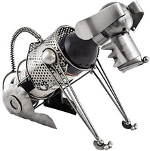BRUBAKER portabottiglie con cane bottiglia supporto Oggetto Decorativo Metallo con biglietto d' auguri per vino regalo
