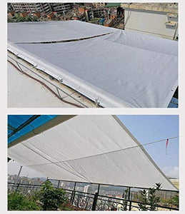 Bianco Esterna dello Schermo di Sun Canopy Copertina, 75% Panno per Protezione UV con Occhielli, Ottimo per Giardino sul Prato, Leggero (Size : 4X8m)