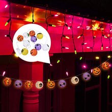 ARTFFEL Vola Halloween luci della Stringa LED Lanterna di Carta Spider Skull Zucca Bat Rotonda di Carta Cinese Lanterne Luce for la Decorazione Halloween Party .Compleanno