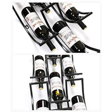 Portabottiglie | Mensola a Muro Metallo Ferro soffitto cremagliera | Portabottiglie per Vino | Portabottiglie da Vino e Porta Bicchieri da Appendere Porta Bicchieri da Vino per espositori da