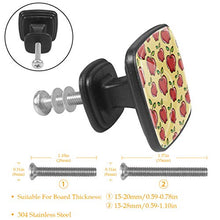 Frutta del fumetto 4 PCS Pomelli per Porta, Pomolo per Mobile, Pomelli per Mobili con Viti, Maniglia per Armadietto, Pomelli per Porta, Pomelli per Cassetti per Porta, Armadio, Cassetto e Credenza