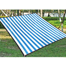 LSZ Nuova crittografia Materiale Blu e Bianco Parasole Netto Balcone Protezione Solare Parco Giochi Auto Giardino Vele Parasole (Color : A, Size : 6 * 7)