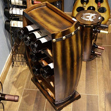Botte di Vino in Legno Portabottiglie Portabottiglie in Legno Modellazione di Botte in Legno massello per casa di Famiglia Bancone Bar Hotel Ristorant